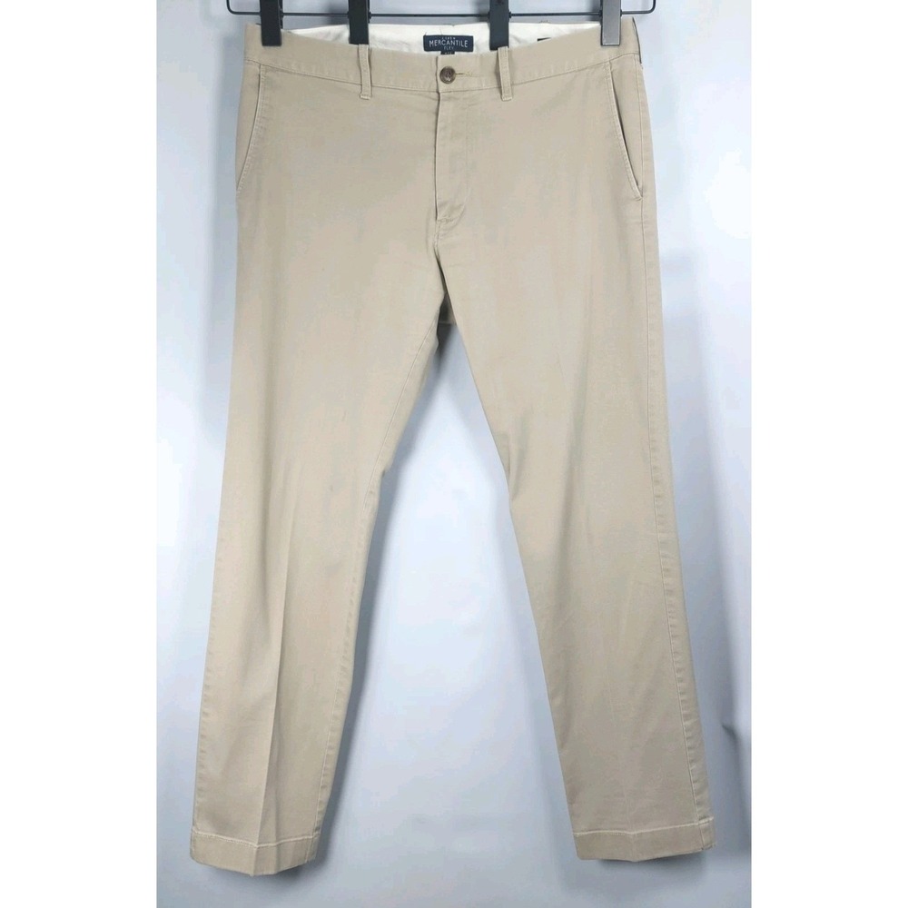 J. Crew Mercantile Flex Slim Fit Chino Pants Mens Size 33x30 Dark Khaki *READ‎